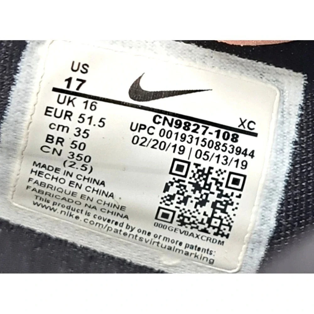 Nike Kyrie Low 2 TB CN9827-108 Basketball Shoes Men's 17 White‎ Black 2019